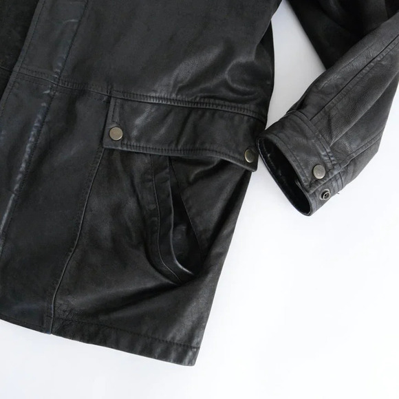 Danier - Vintage 100% Leather w Removable, Black & White Checker  Liner - Small - Picture 6 of 16